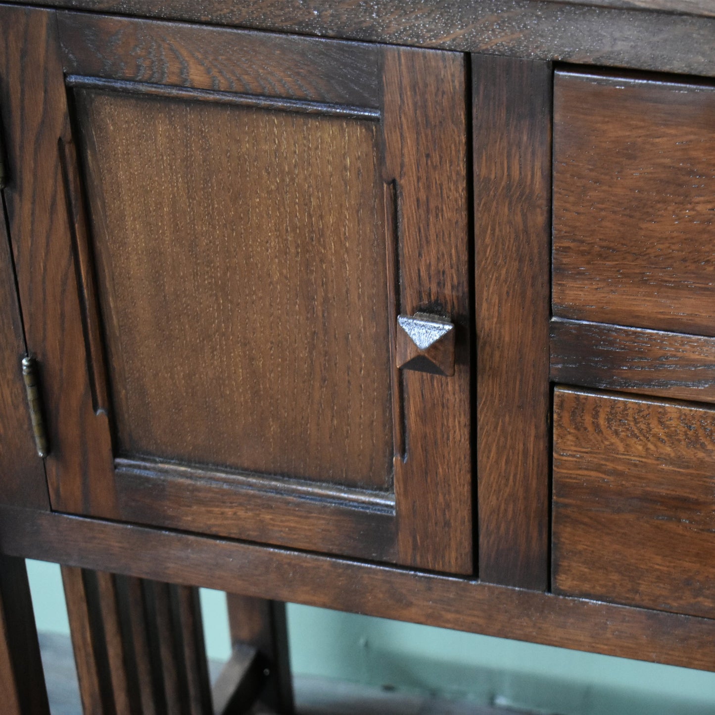 Mission Solid Oak Buffet / Console Table - Walnut - 52"