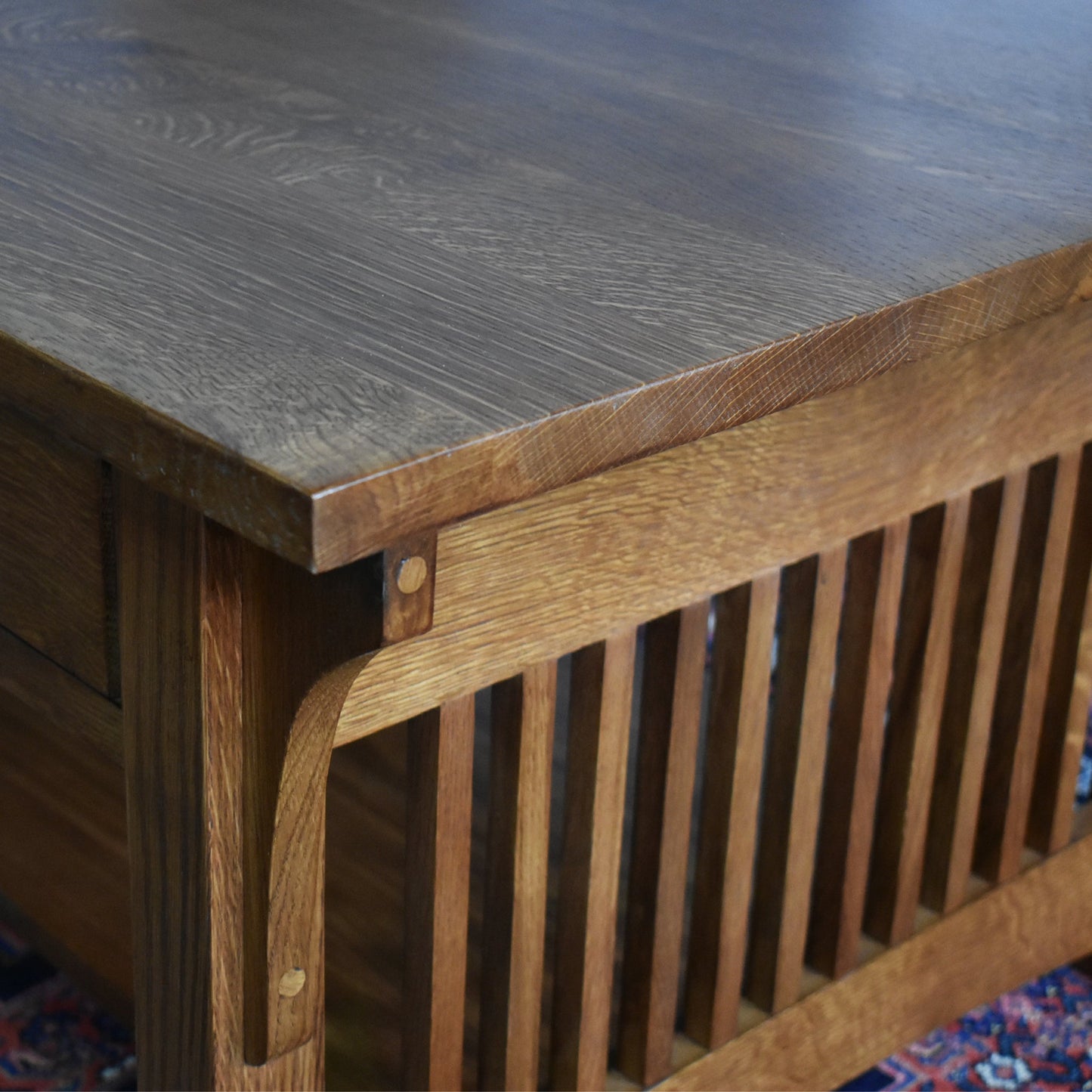 Mission Crofter 4 Drawer Coffee Table with Spindles - 40"
