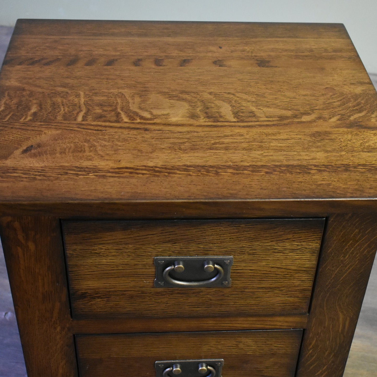 Mission Quarter Sawn Oak 3-Drawer Nightstand | In Stock & Ready to Ship