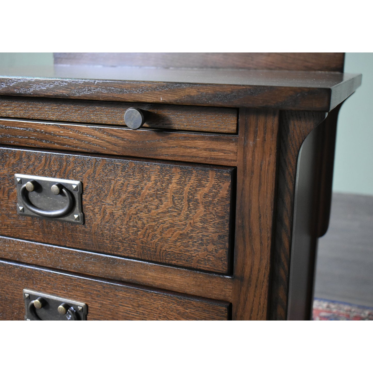 Mission Crofter 3 Drawer Nightstand - Walnut (AW)