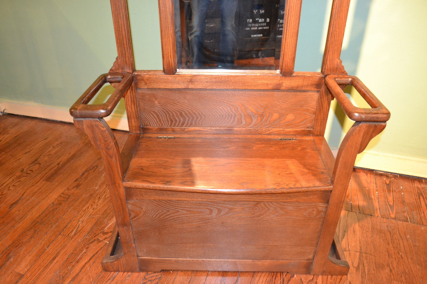 Oak Hall Tree with Storage Trunk