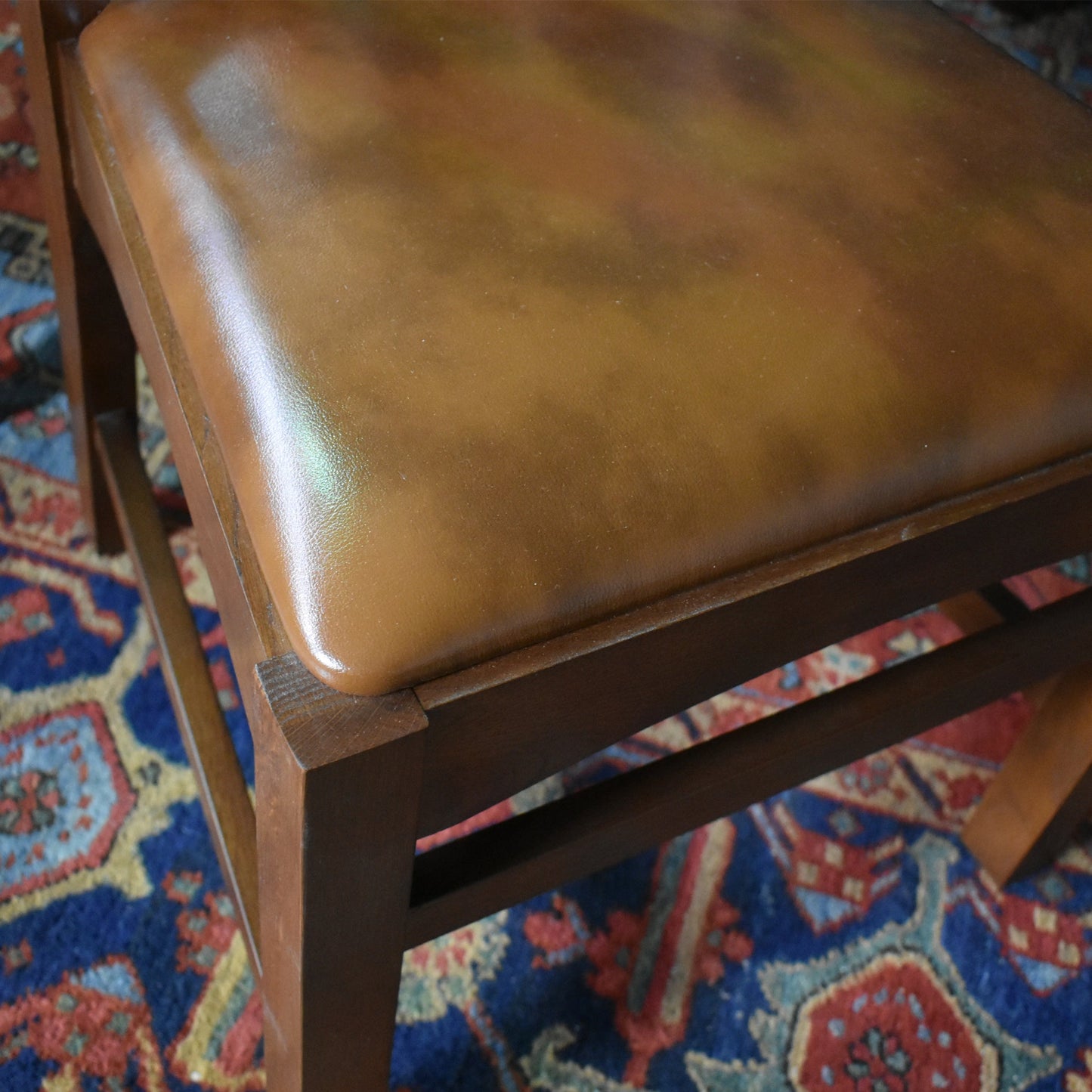 Mission Quarter Sawn Oak 2 Leaf Round Dining Table Set w/ 6 Chairs