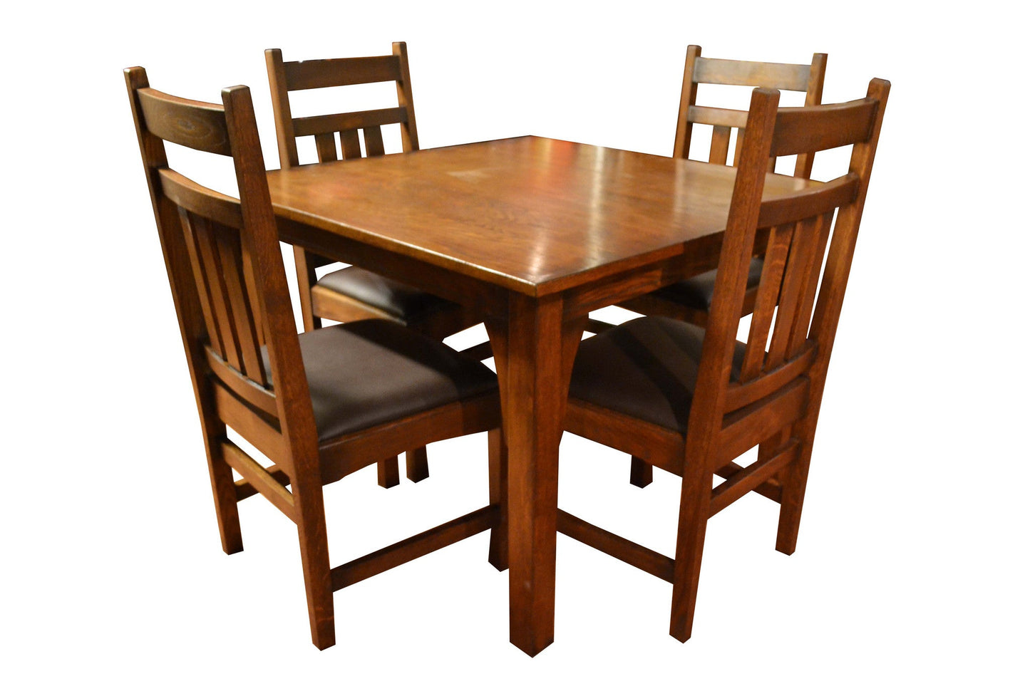 Mission Style White Oak Square Dining Table - (2 Colors Available)