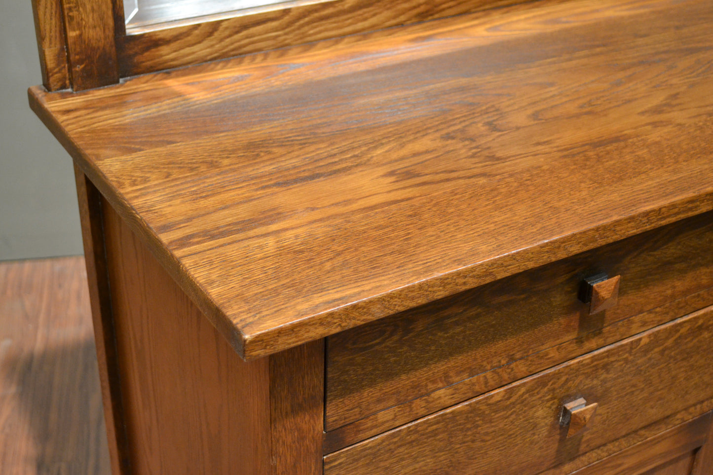 Mission Buffet Cabinet with Mirror - Dark - 50"