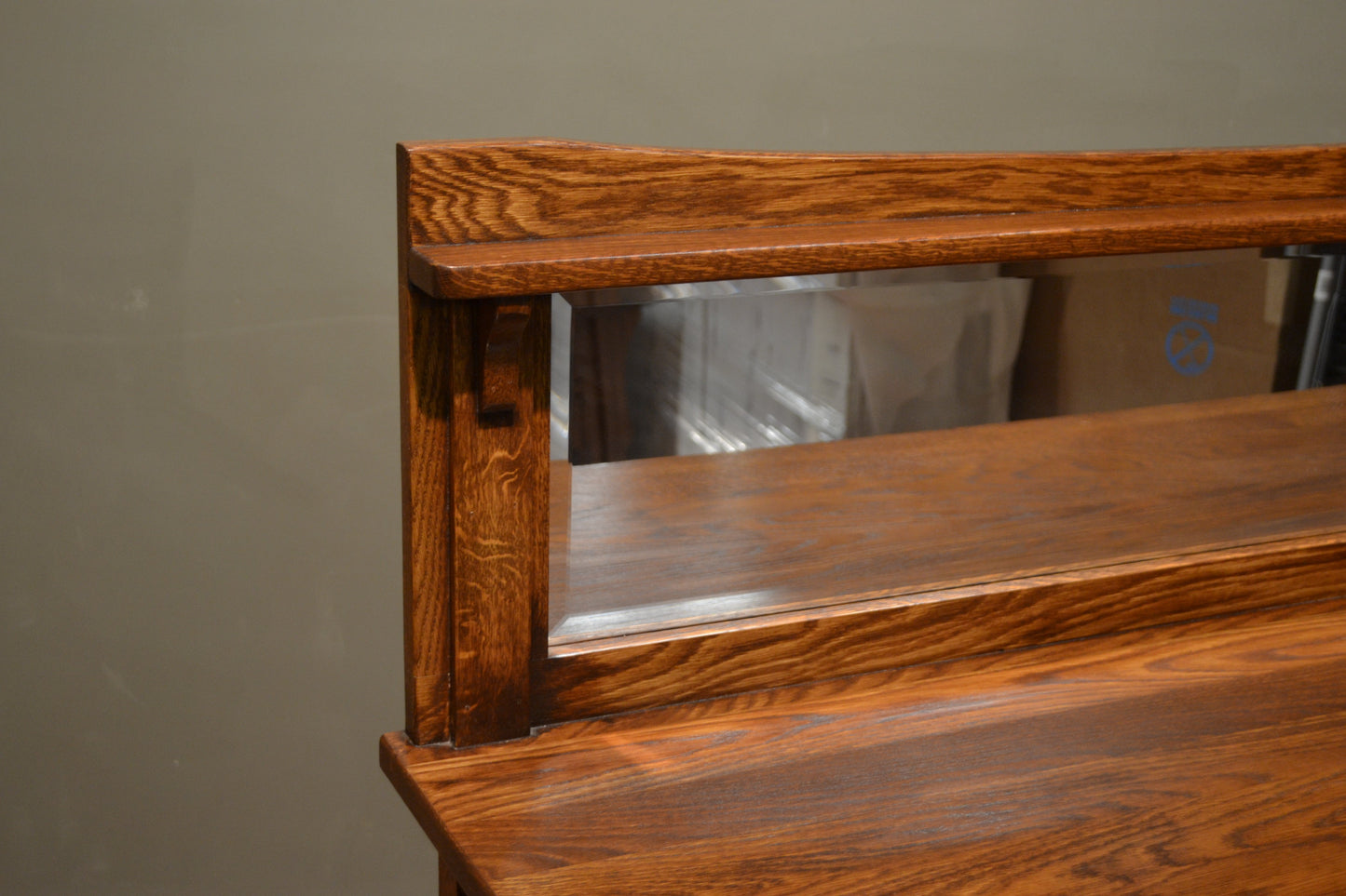 Mission Buffet Cabinet with Mirror - Dark - 50"