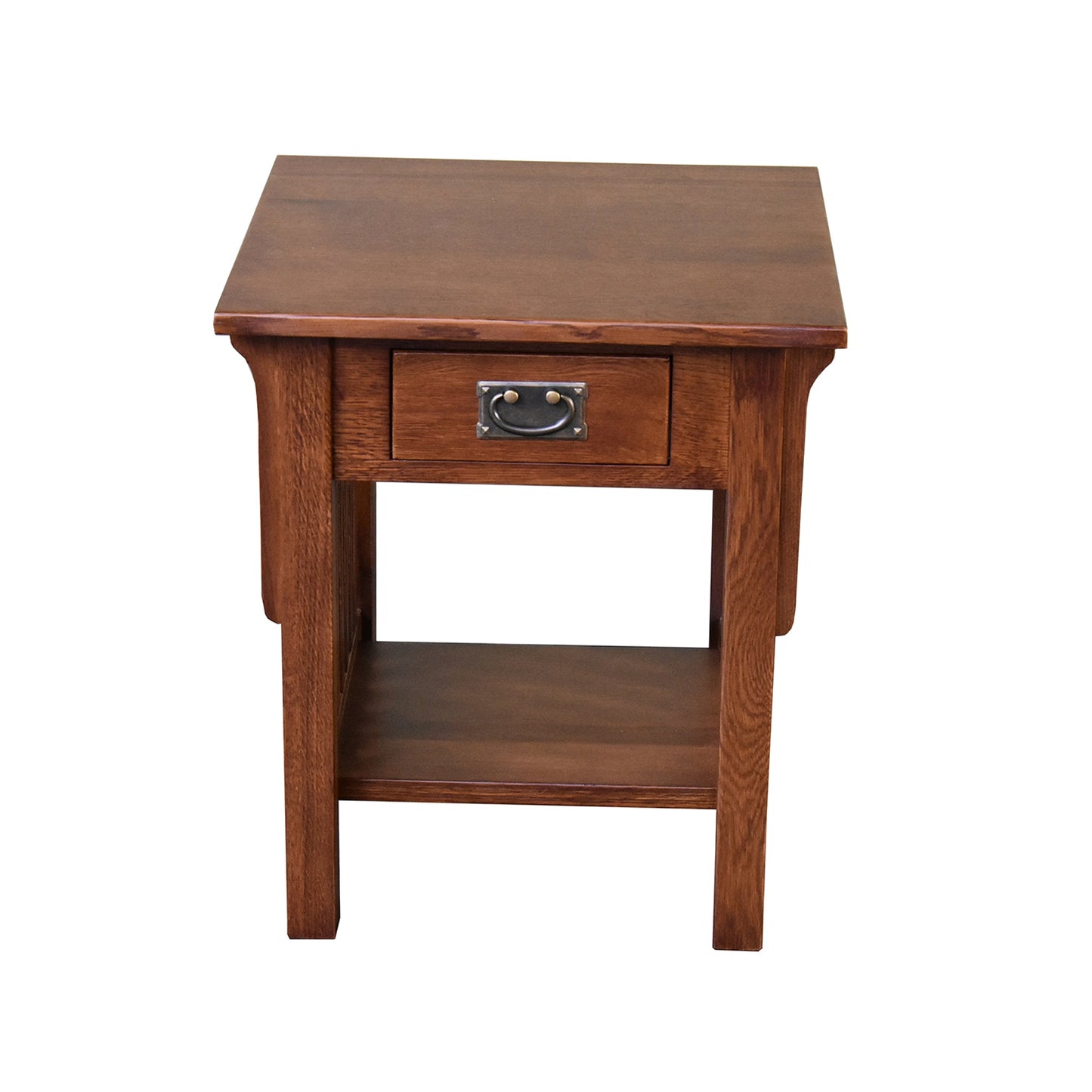 *Mission 1 Drawer Crofter End Table - Golden Brown (GB1)