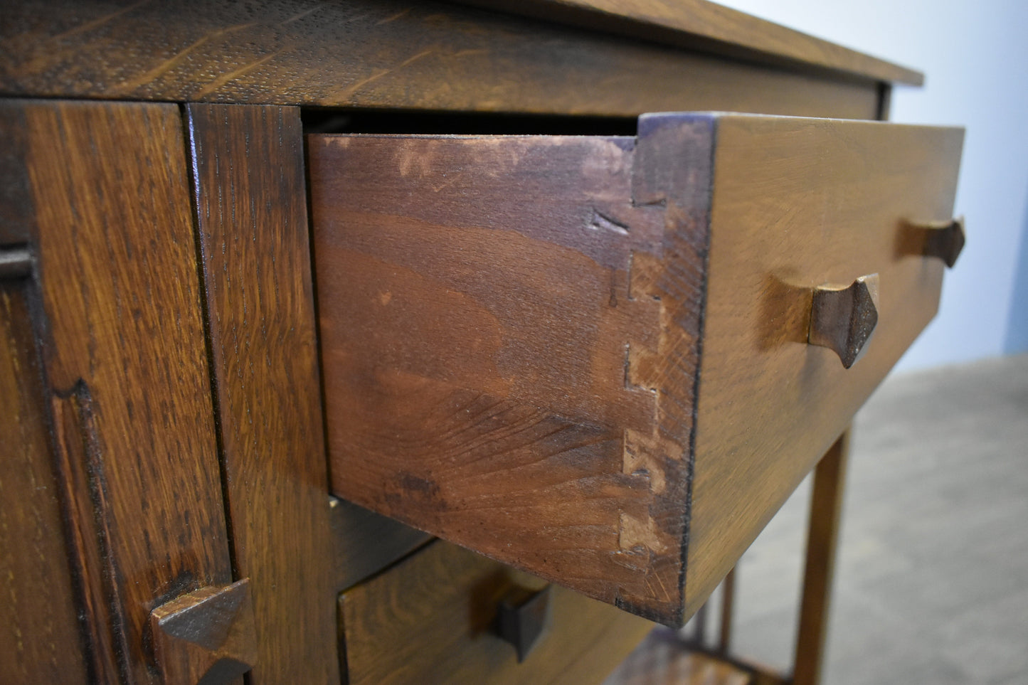 Mission Solid Oak Buffet / Console Table - Walnut - 52"