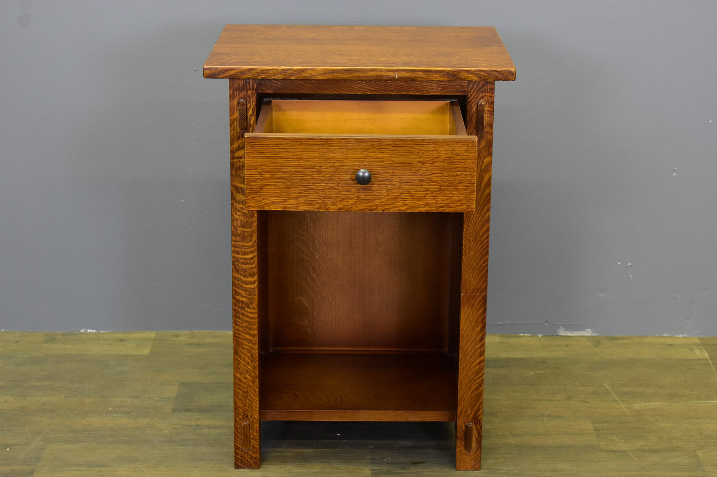 Mission Solid Quarter Sawn Oak 1 Drawer End Table - Model A27