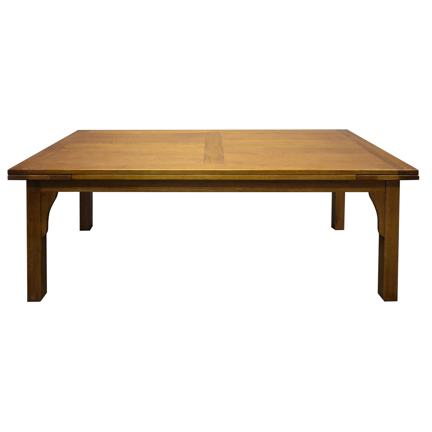 Mission Style Oak Stow Leaf Dining Table (2 Colors Available)