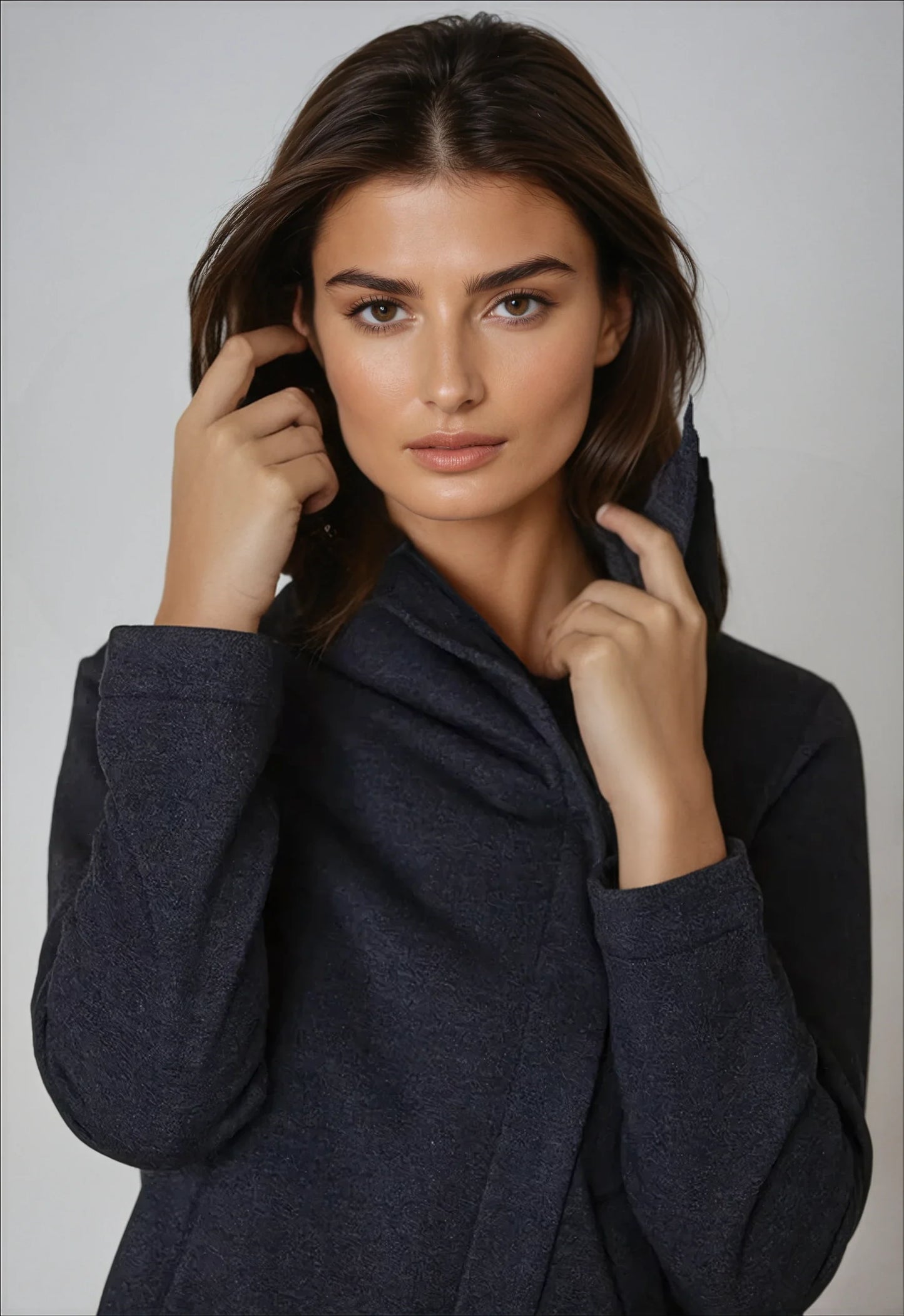 Dakota Hoodie Sweatshirt Jacket - Charcoal