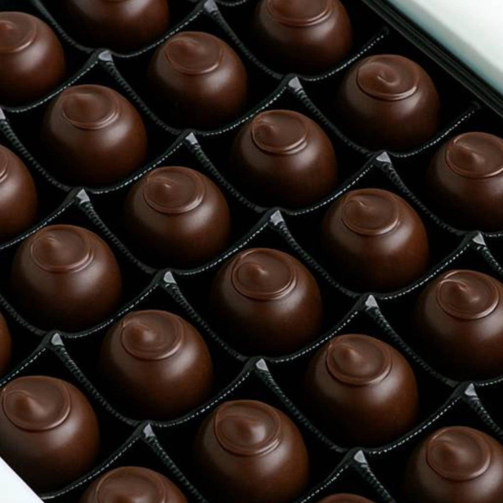 Andy Anand Belgian Dark Chocolate Cherry Cordials, 25 pc – Vegan, 60% Cocoa Butter, Rich Liquid Center, Birthday & Valentine's Gift Box