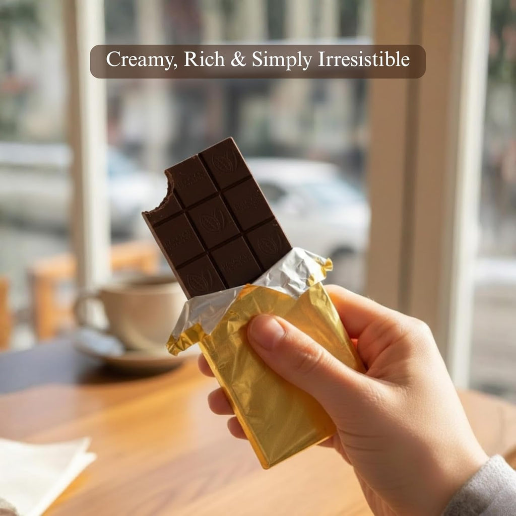 Andy Anand Sugar-Free 80% Cacao Belgian Dark Chocolate Bars, 4 pc – Stevia Sweetened, Intense Dark Flavor, Keto & Diabetic-Friendly Gift