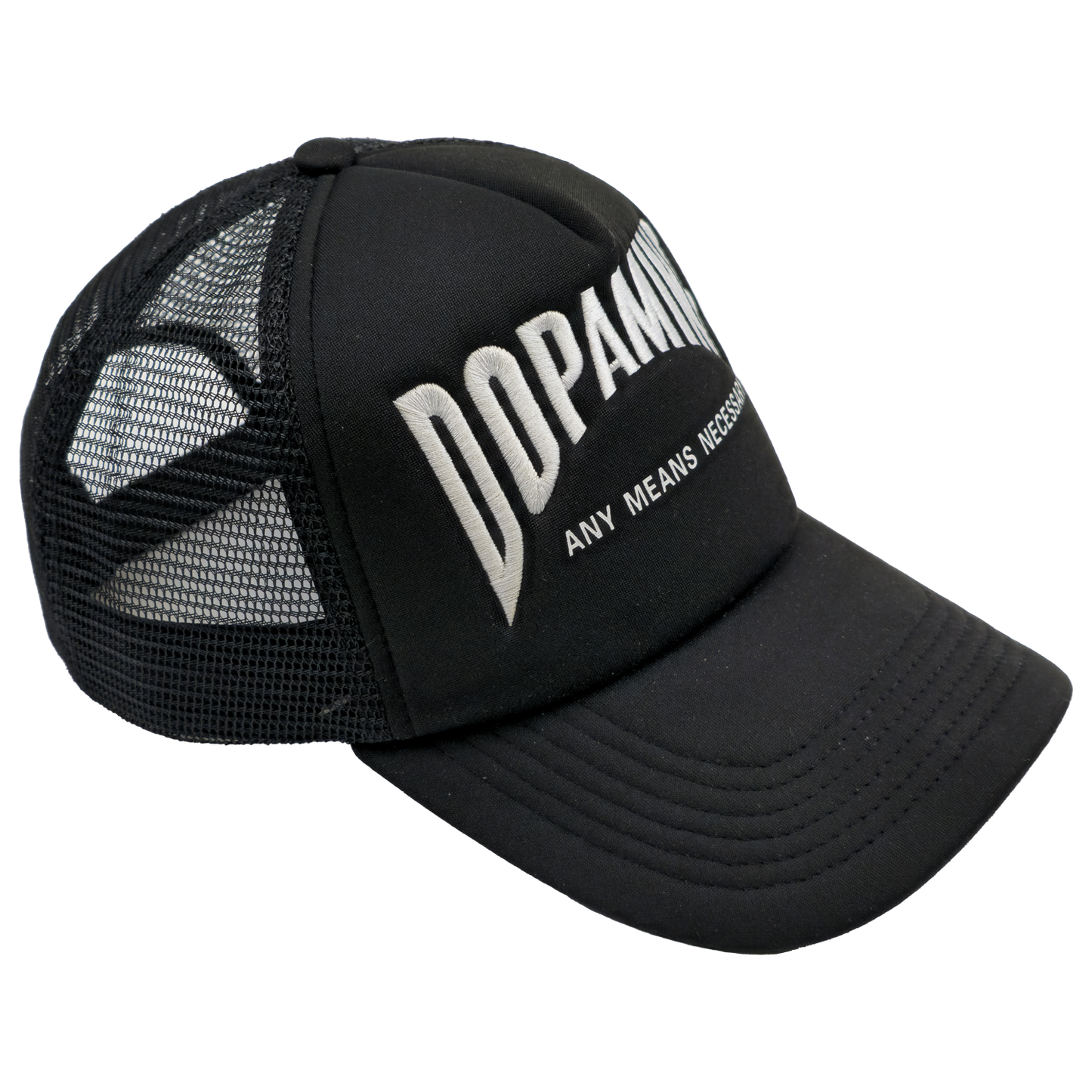 Dopamine Trucker Hat Black