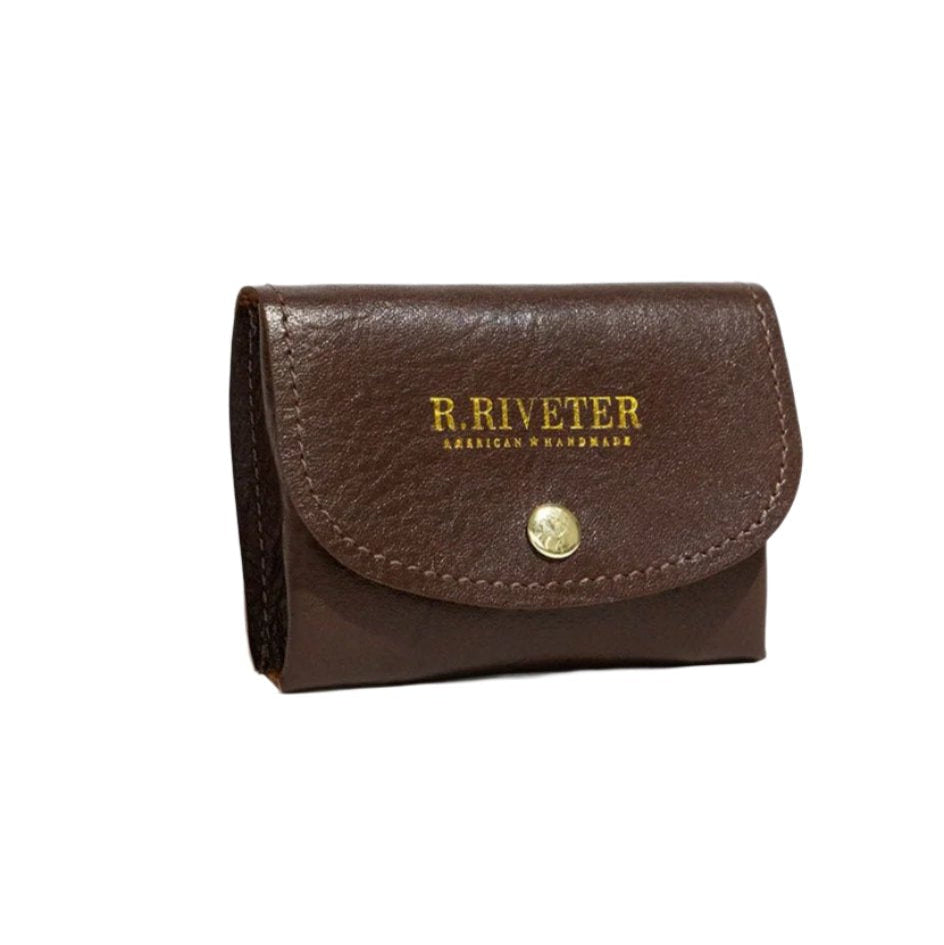 Ida Mini | Signature Brown Leather Card Holder Wallet