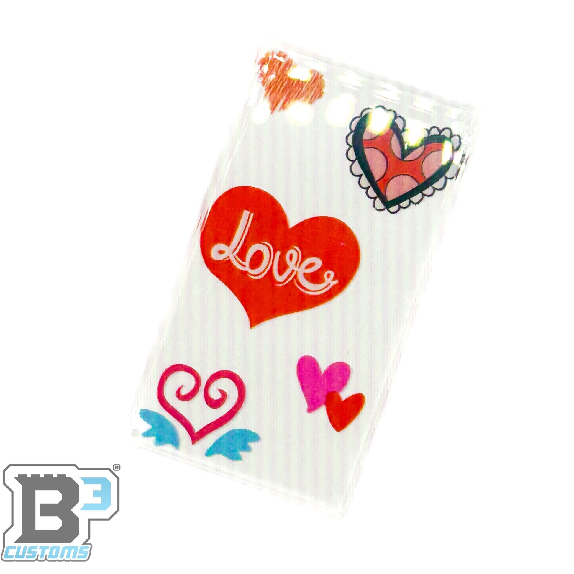 Love Hearts Saint-Valentin Fenêtre vitrail 4x6 en LEGO – B3 Customs