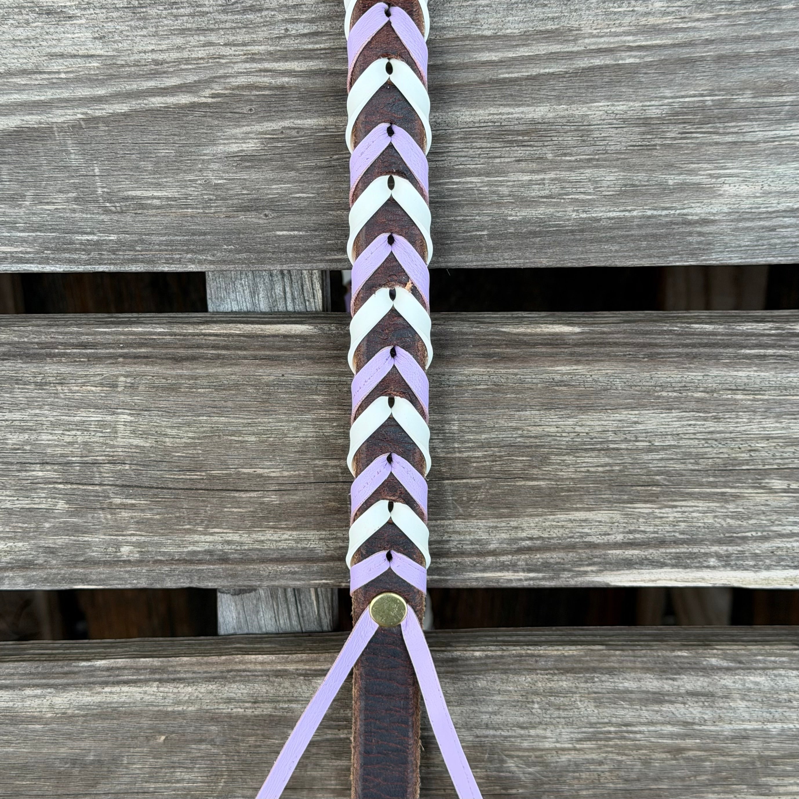 Leather Laced Barrel Reins