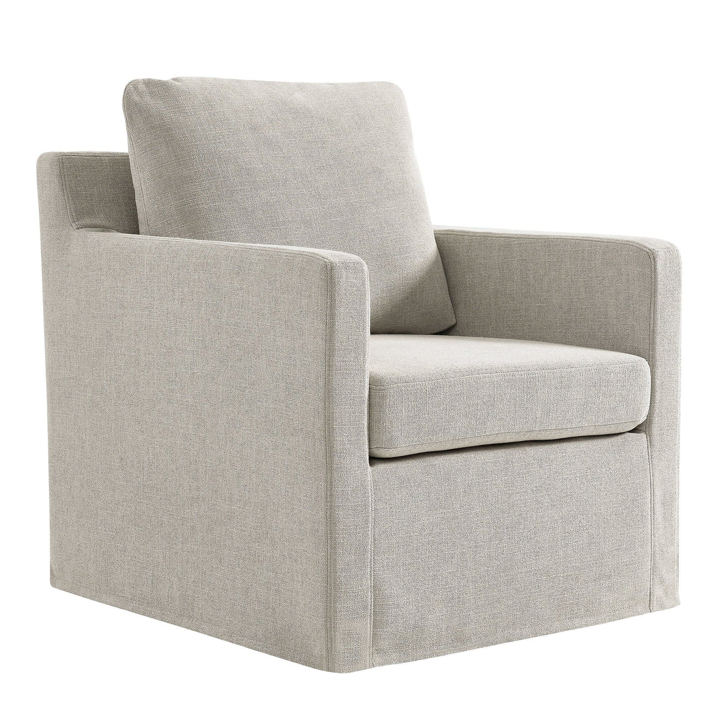 Serene Fabric Slipcovered Swivel Armchair by Modway
