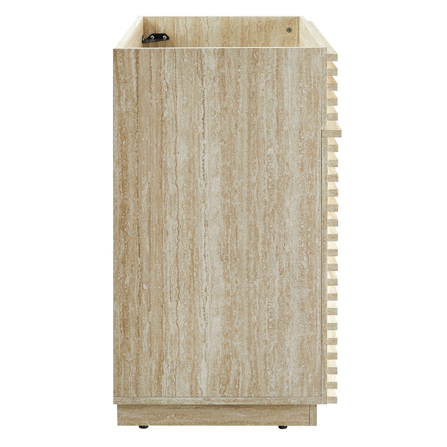 Render 30" Faux Travertine Bathroom Vanity Cabinet
