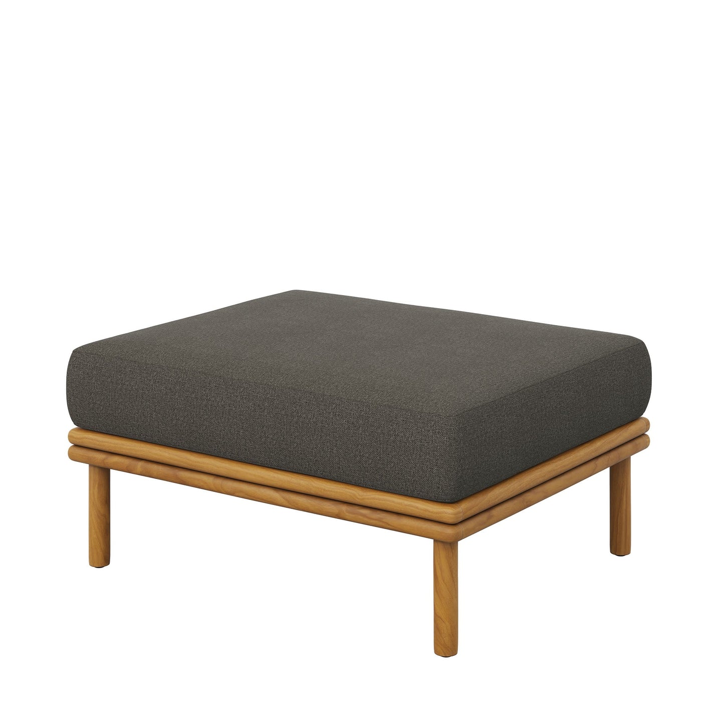 Wren Outdoor Patio Teak Wood Ottoman By Modway