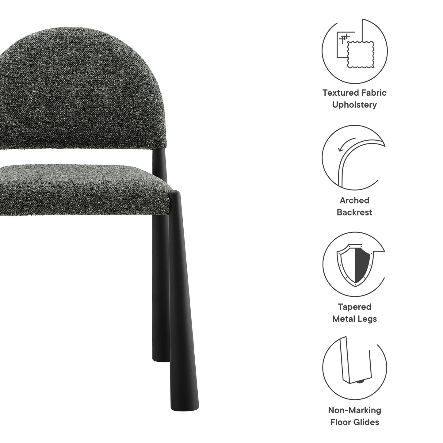 Hayley Upholstered Fabric Dining Side Chair by Modway