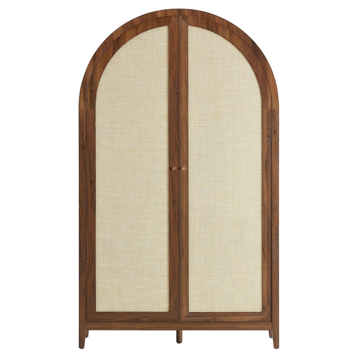 Calista 79" Tall Wide Rattan Arched Storage Cabinet by Modway