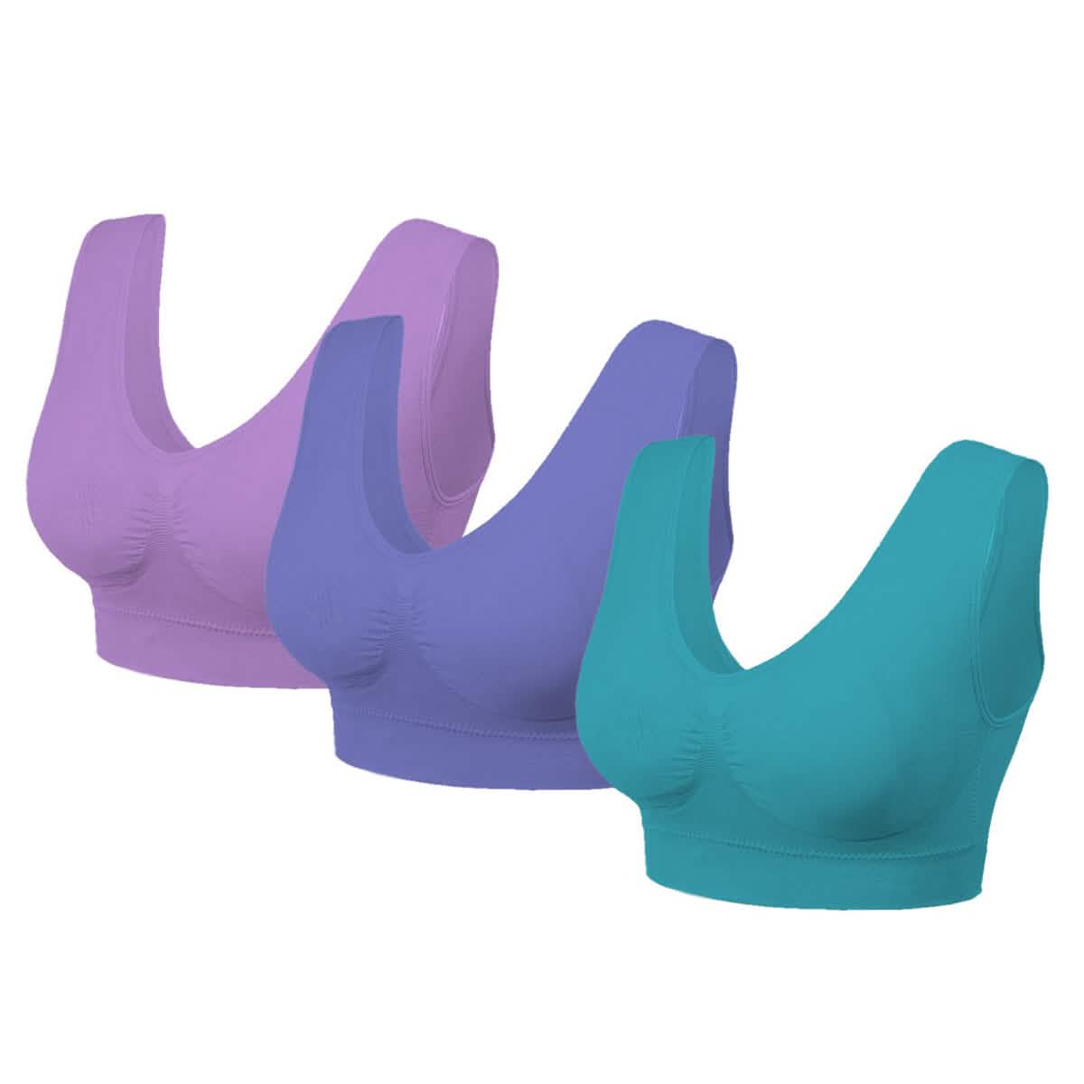 Lot de 3 : Soutiens-gorge confort sans coutures et légers
