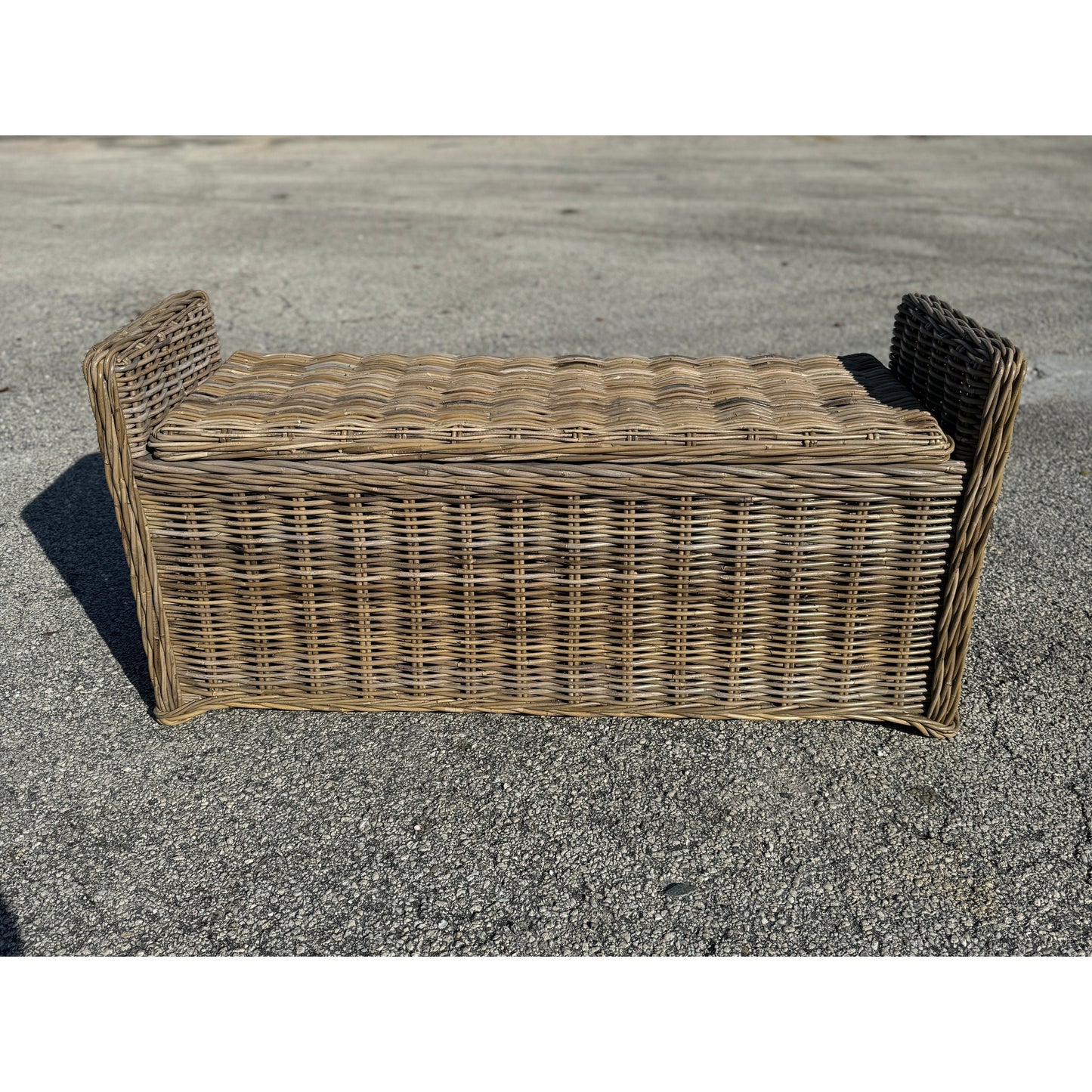 Key Largo Rattan Storage Bench