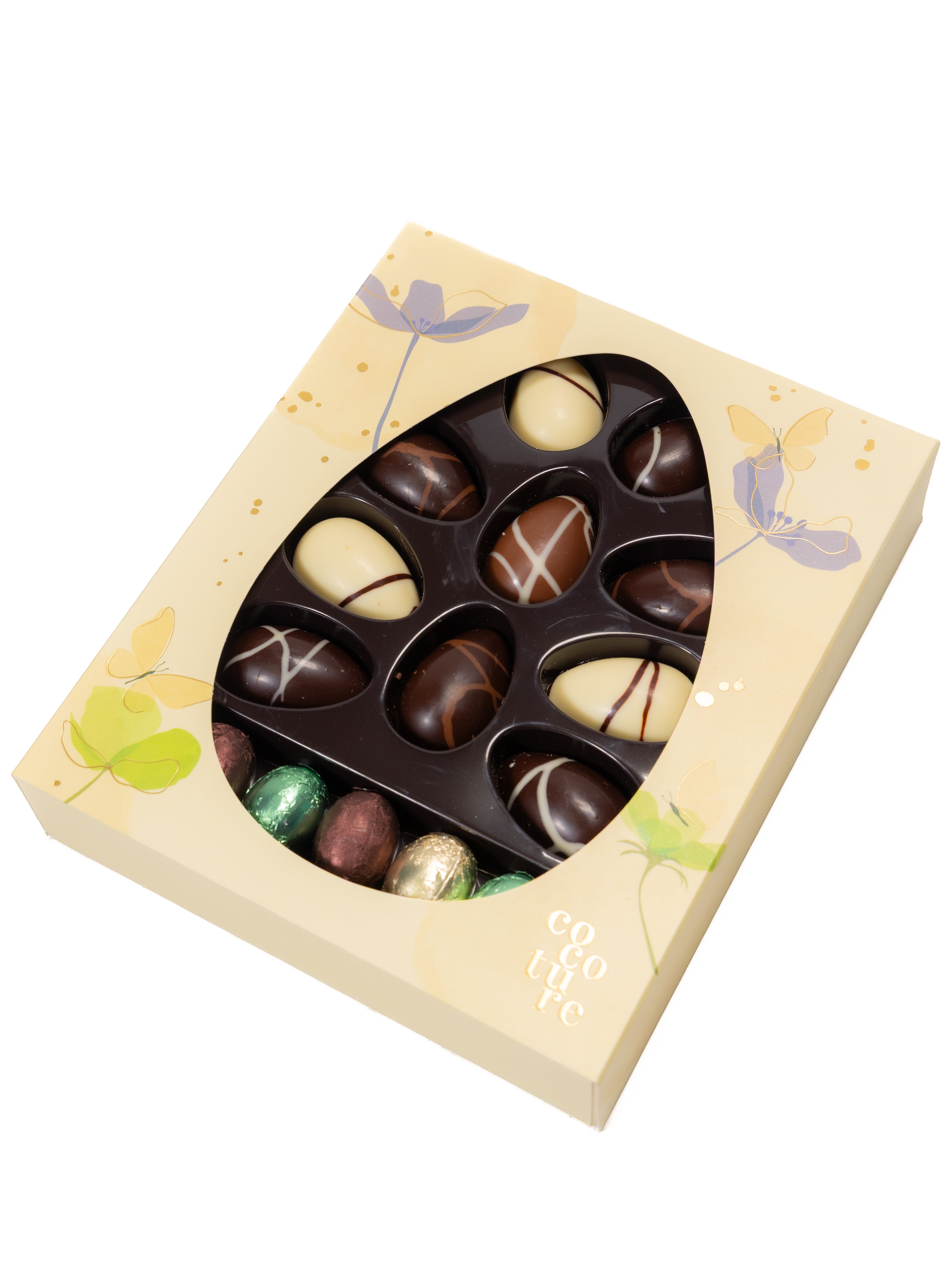 Andy Anand Praline-Filled Chocolate Eggs, 20 pc, 7 oz – Gluten-Free, Creamy Hazelnut-Praline Centers, Easter & Year-Round Birthday Gift Box