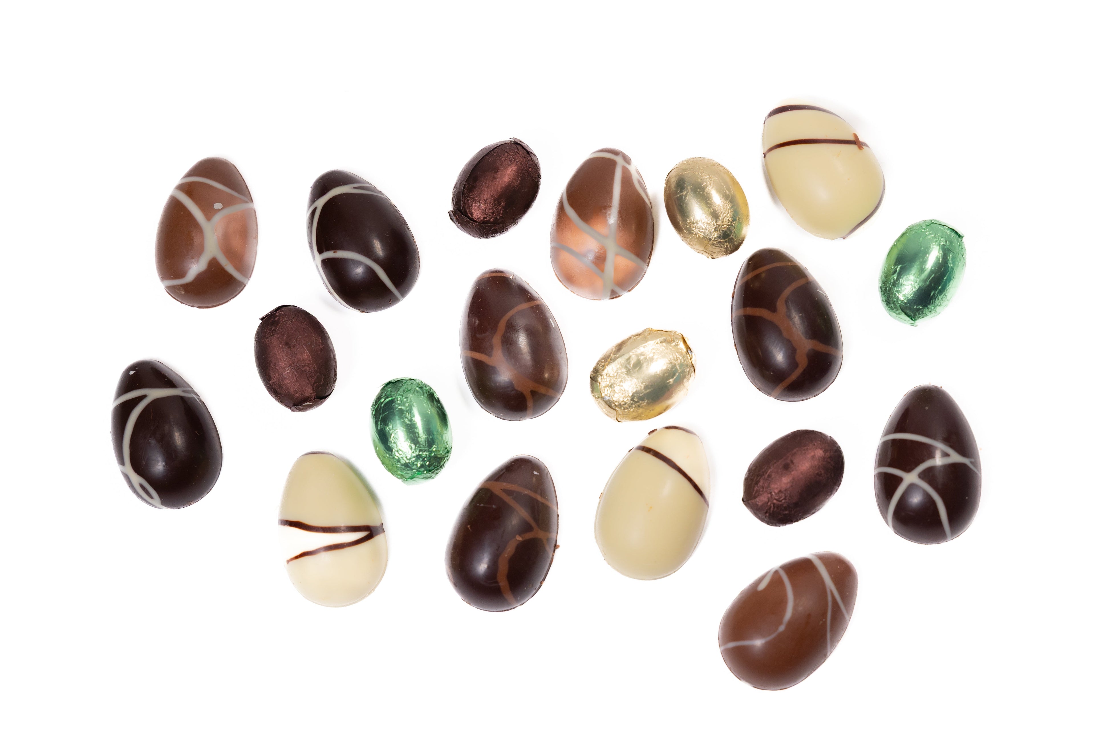 Andy Anand Praline-Filled Chocolate Eggs, 20 pc, 7 oz – Gluten-Free, Creamy Hazelnut-Praline Centers, Easter & Year-Round Birthday Gift Box