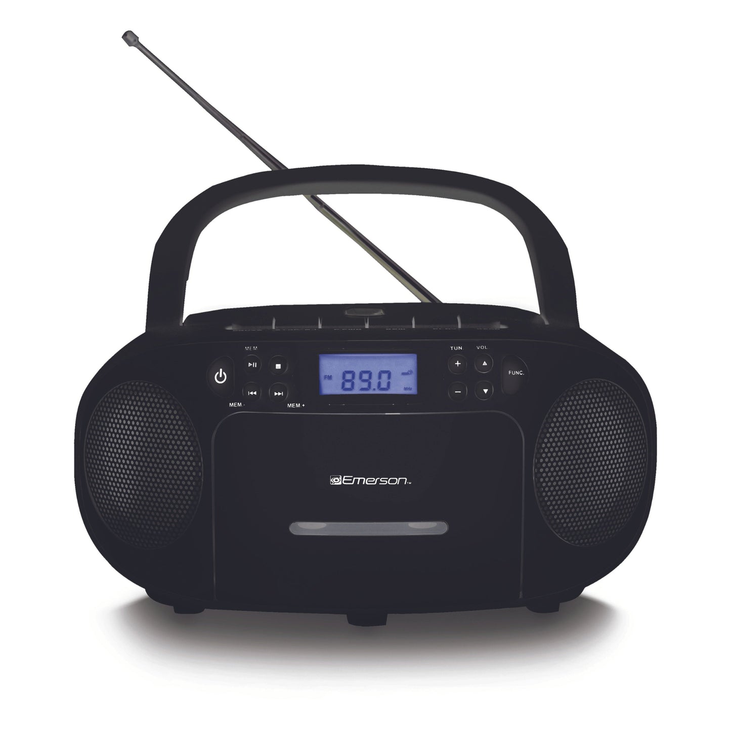Portable CD/Cassette Boombox with AM/FM Radio