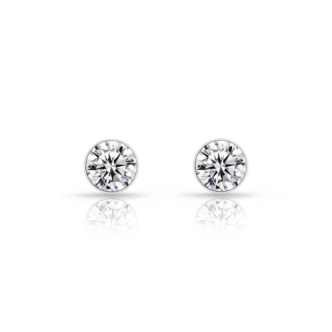ER101W B.Tiff 1 ct Solitaire Stud Earrings