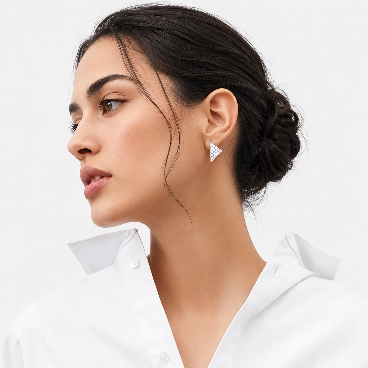 ER113WL B.Tiff Large Pavé Supera Earrings