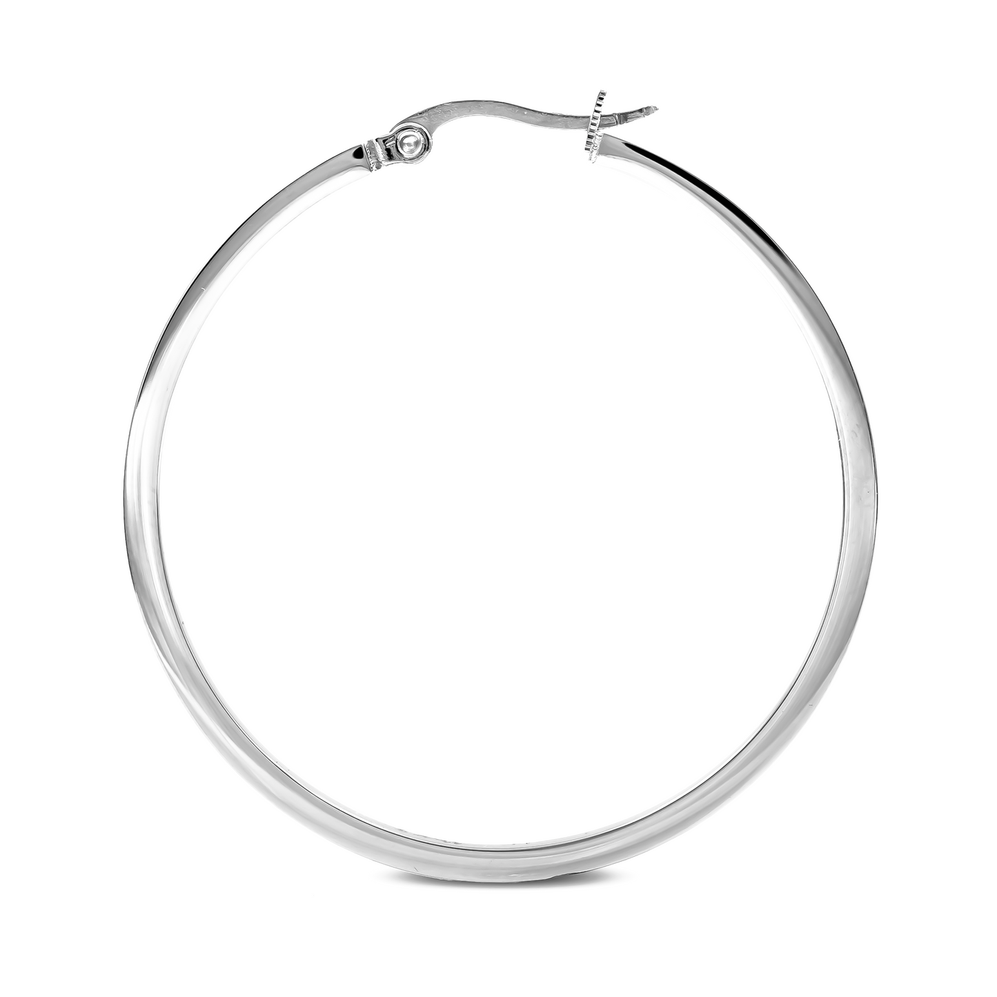ER317W B.Tiff Pavé 58-Stone Classic Large Hoop Earrings