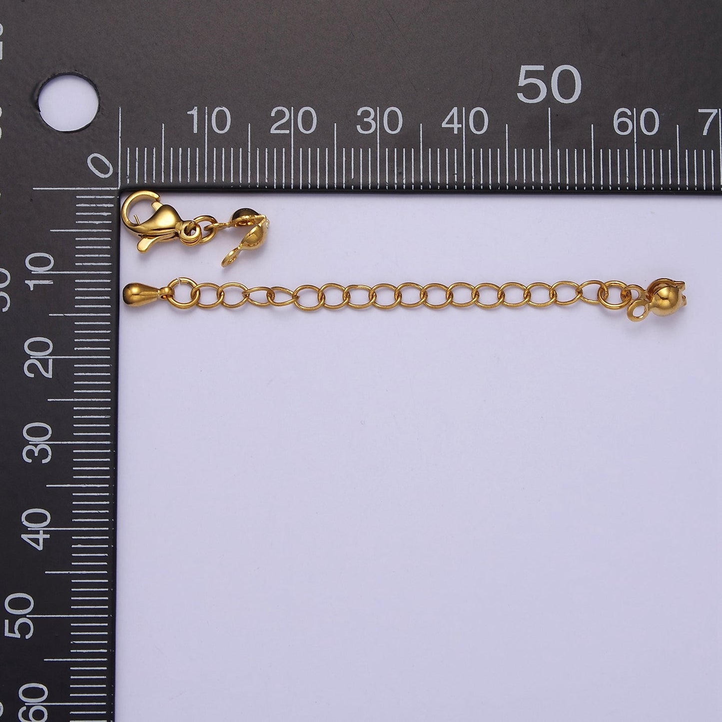 24K Gold Filled Chain Extender & Lobster Clasps Closure & Clamshell Crimp Knot Cover Jewelry Supply Set L-721