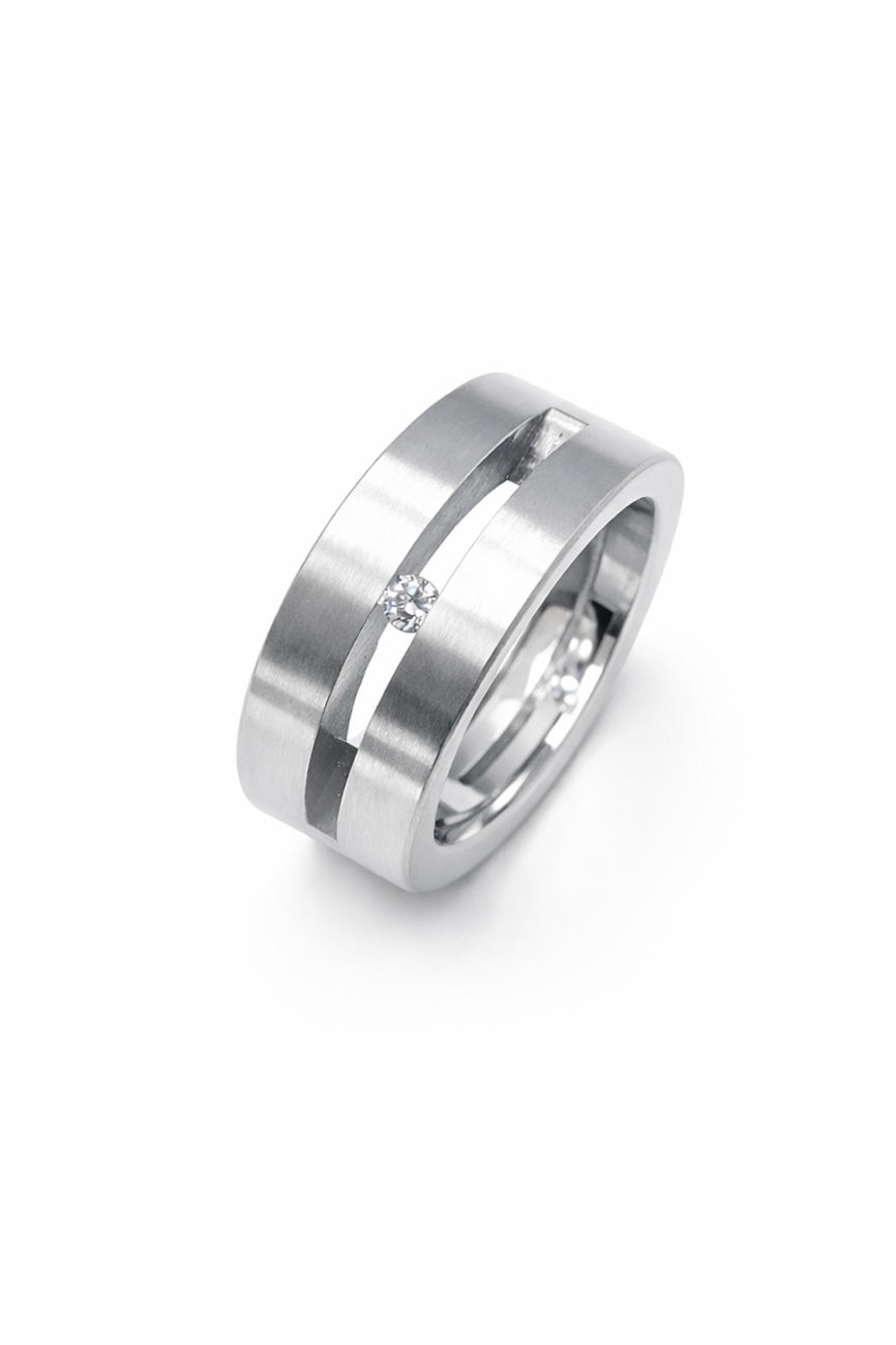 RG094W B.Tiff Tension 1 ct Princess Cut Solitaire Ring