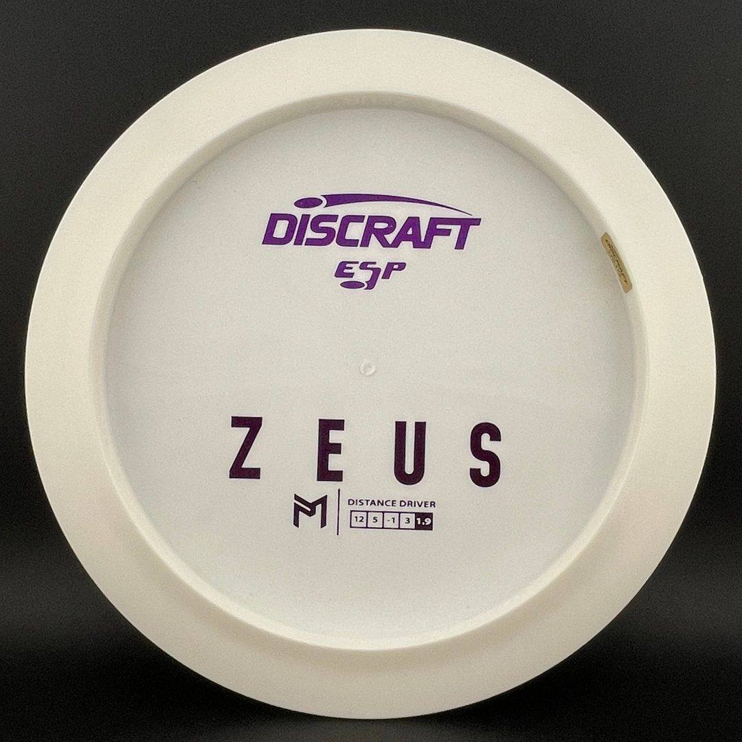 White ESP Zeus - Bottom Stamp Dyer's Delight - Paul McBeth