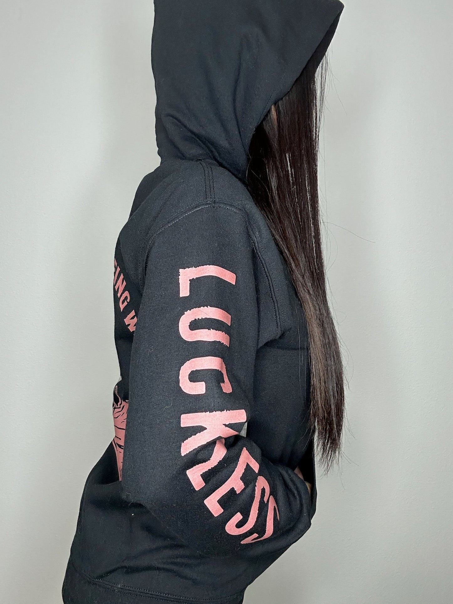 Out Here Being Wild Hoodie in Dusty Coral