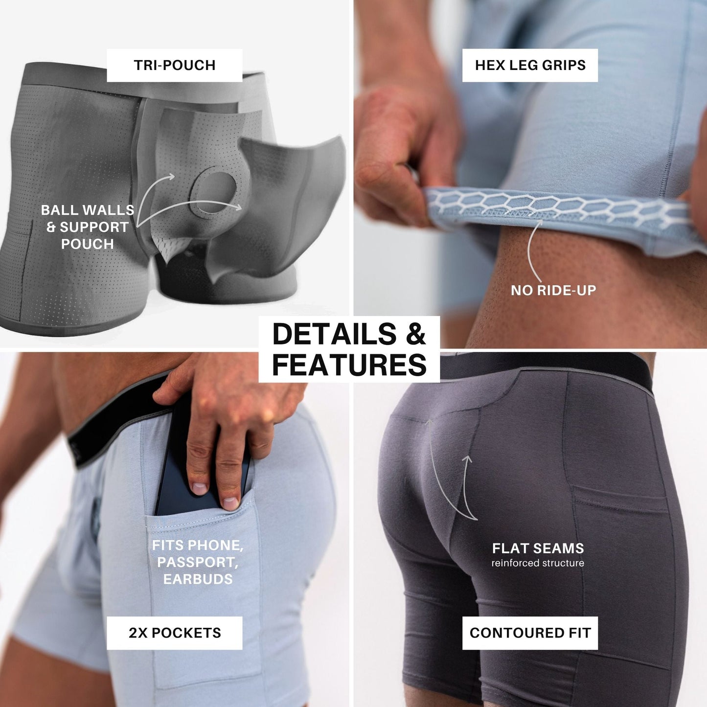 SVBPIMA TRI-POUCH™ BOXERS - PIMA COTTON