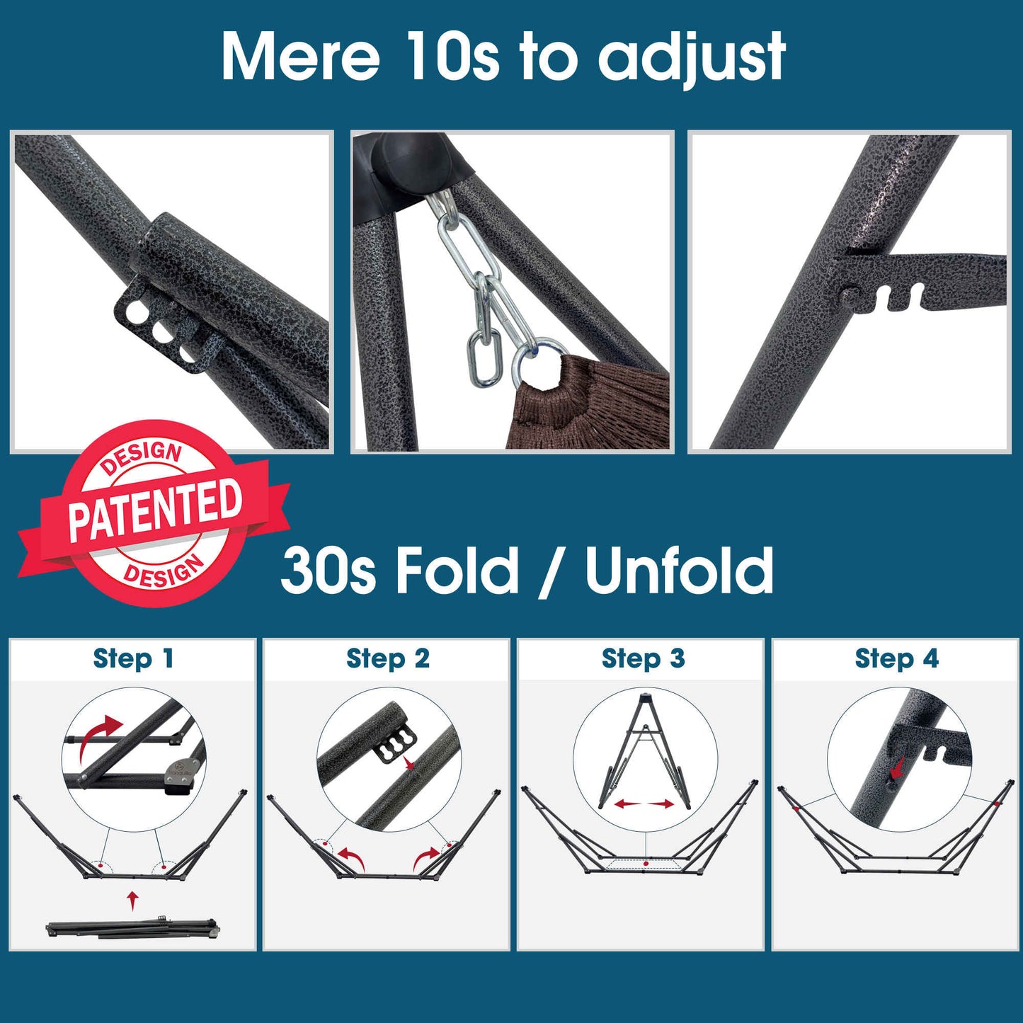 Original Collapsible Hammock with Stand
