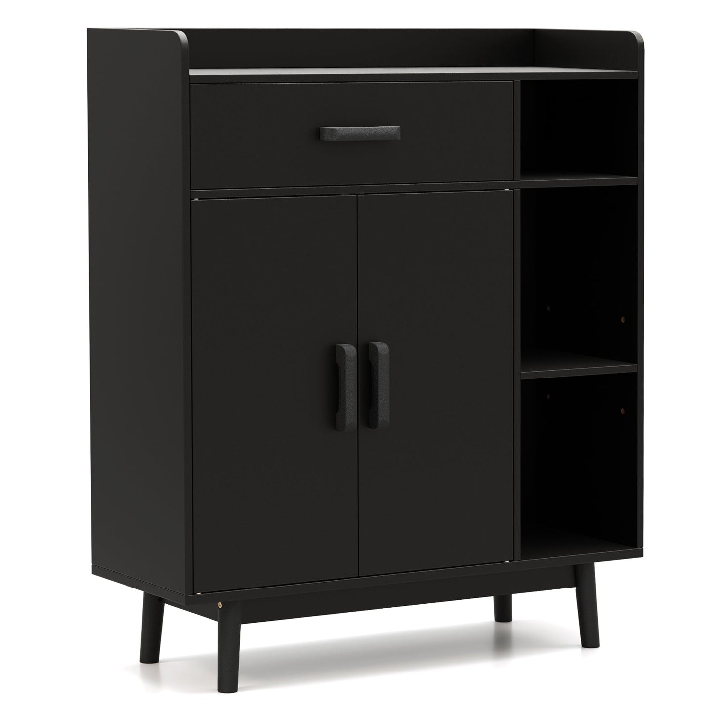 Floor Storage Cabinet Free Standing Cupboard Chest