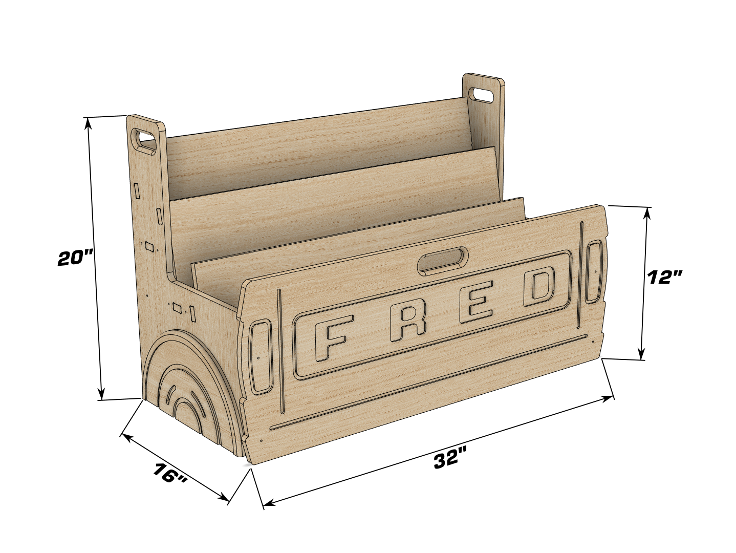 FRED- F100 Truck Bookshelf