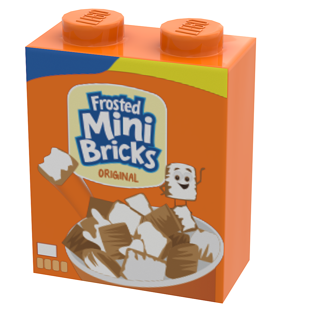 Céréales Mini Briques givrées (Brique 1x2x2)