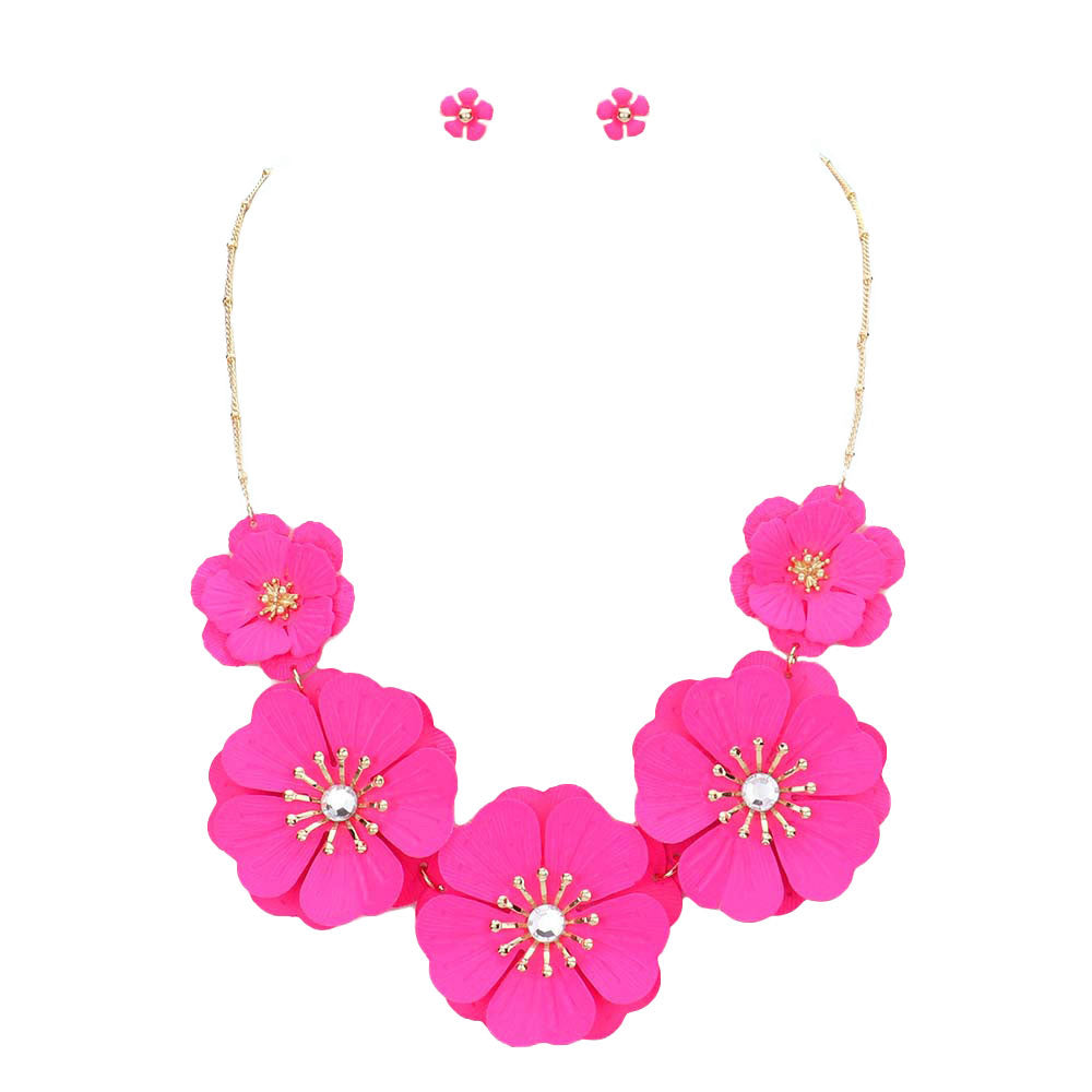 Bloom Flower Link Necklace