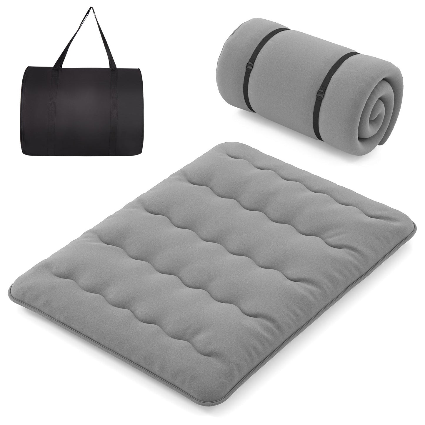 Futon Mattress with Washable Cover and Carry Bag