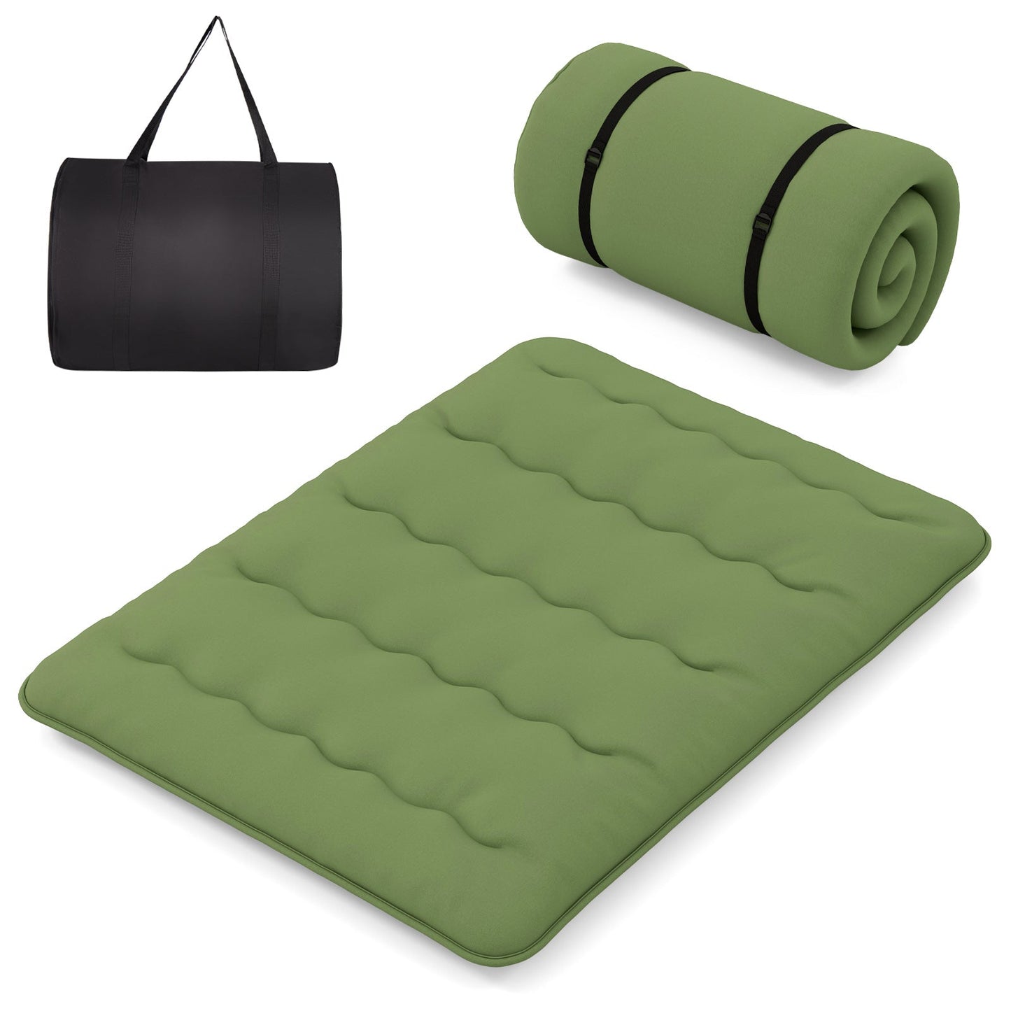 Floor Mattress with Washable Cover and Carry Bag