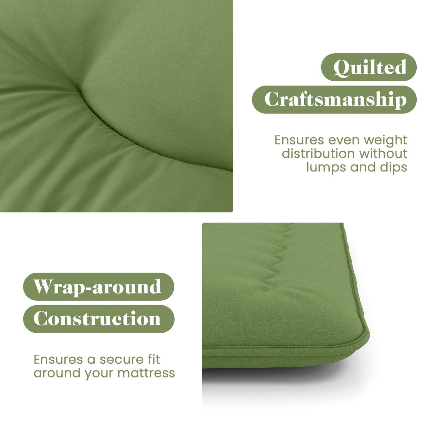 Floor Mattress with Washable Cover and Carry Bag