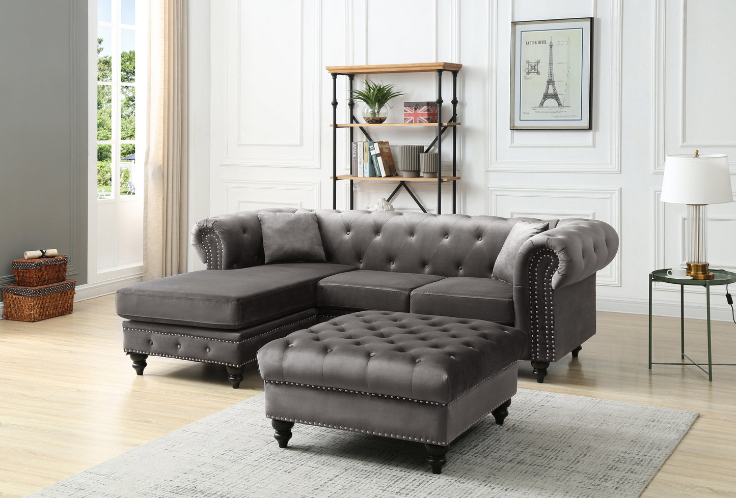 Nola G0350B-SC Sofa Chaise (Without Ottoman)