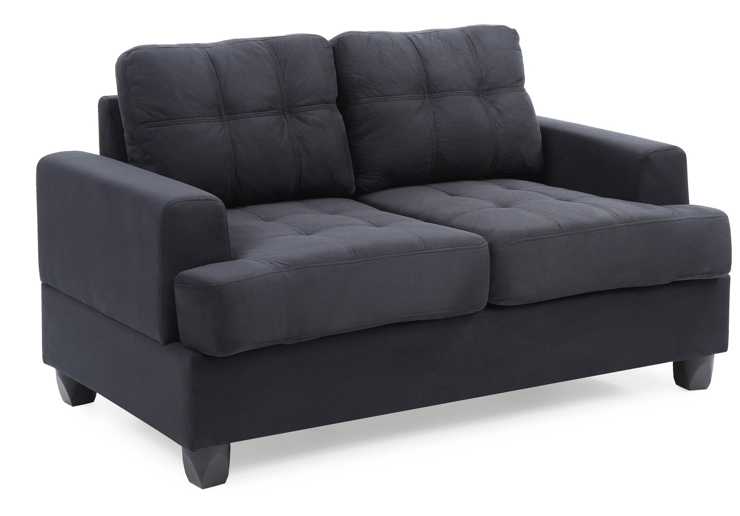 Cozy Transitional Loveseat For Two