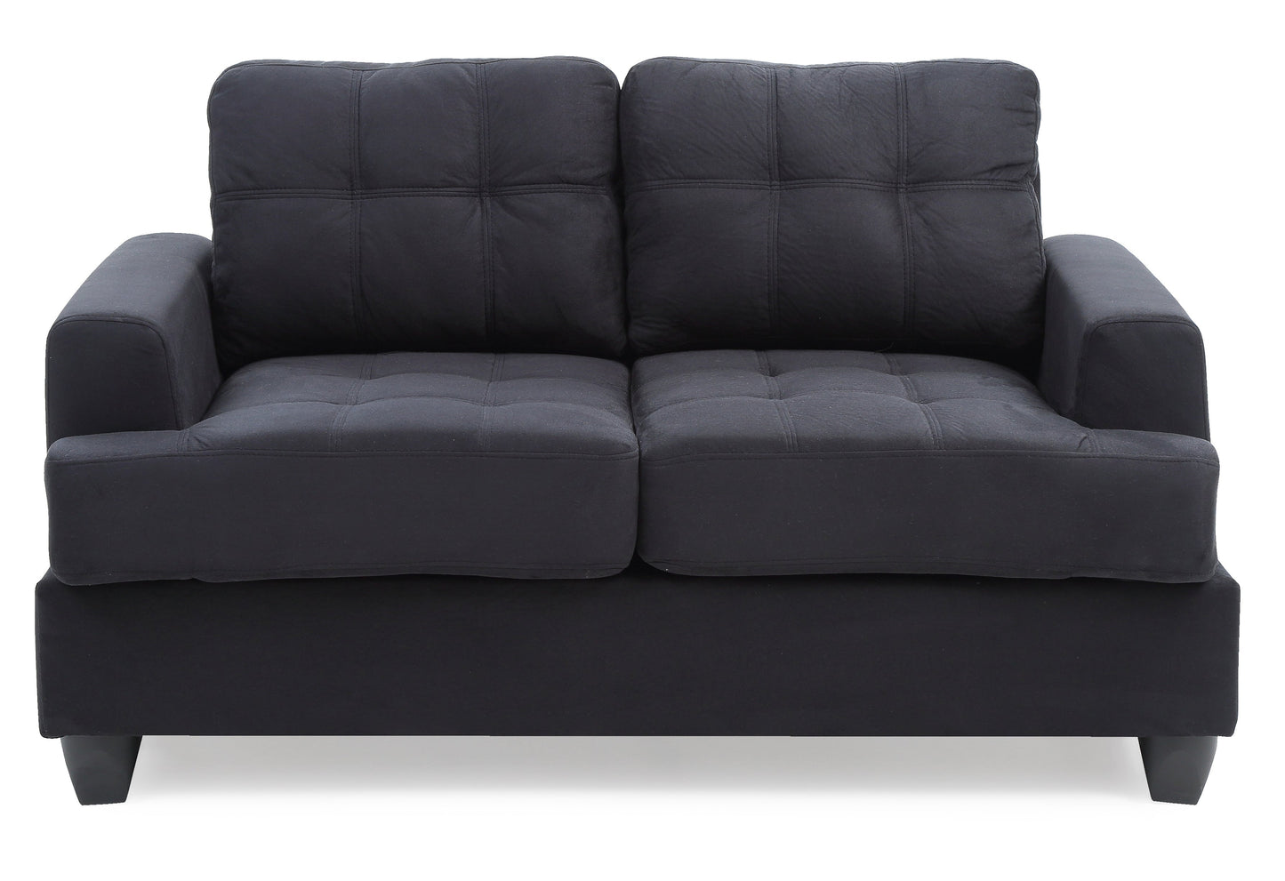 Cozy Transitional Loveseat For Two