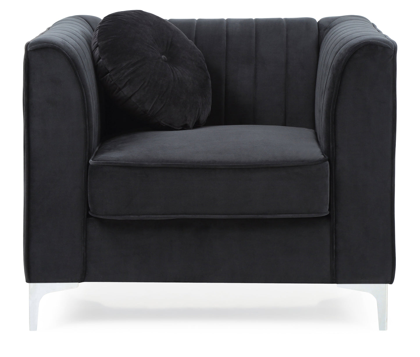 Sleek Modern Sloped Armchair